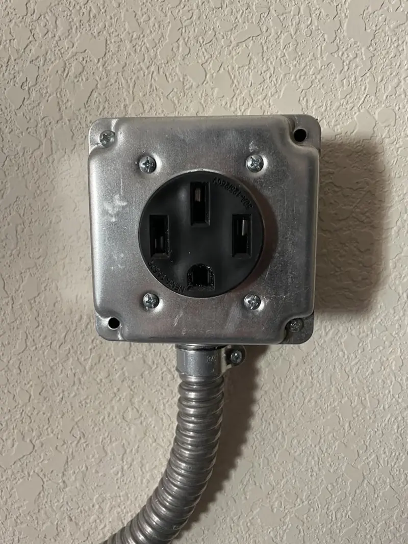 NEMA 14-50 outlet installed for Electrical Panel Upgrade in Big Spring